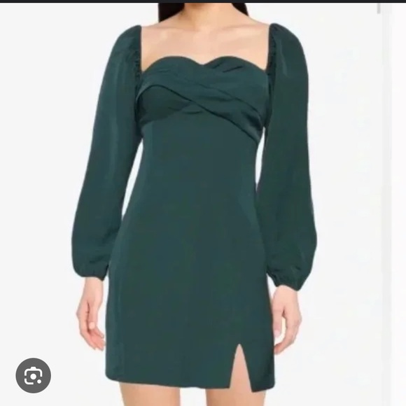 Emerald green abercrombie mini dress - Picture 2 of 3